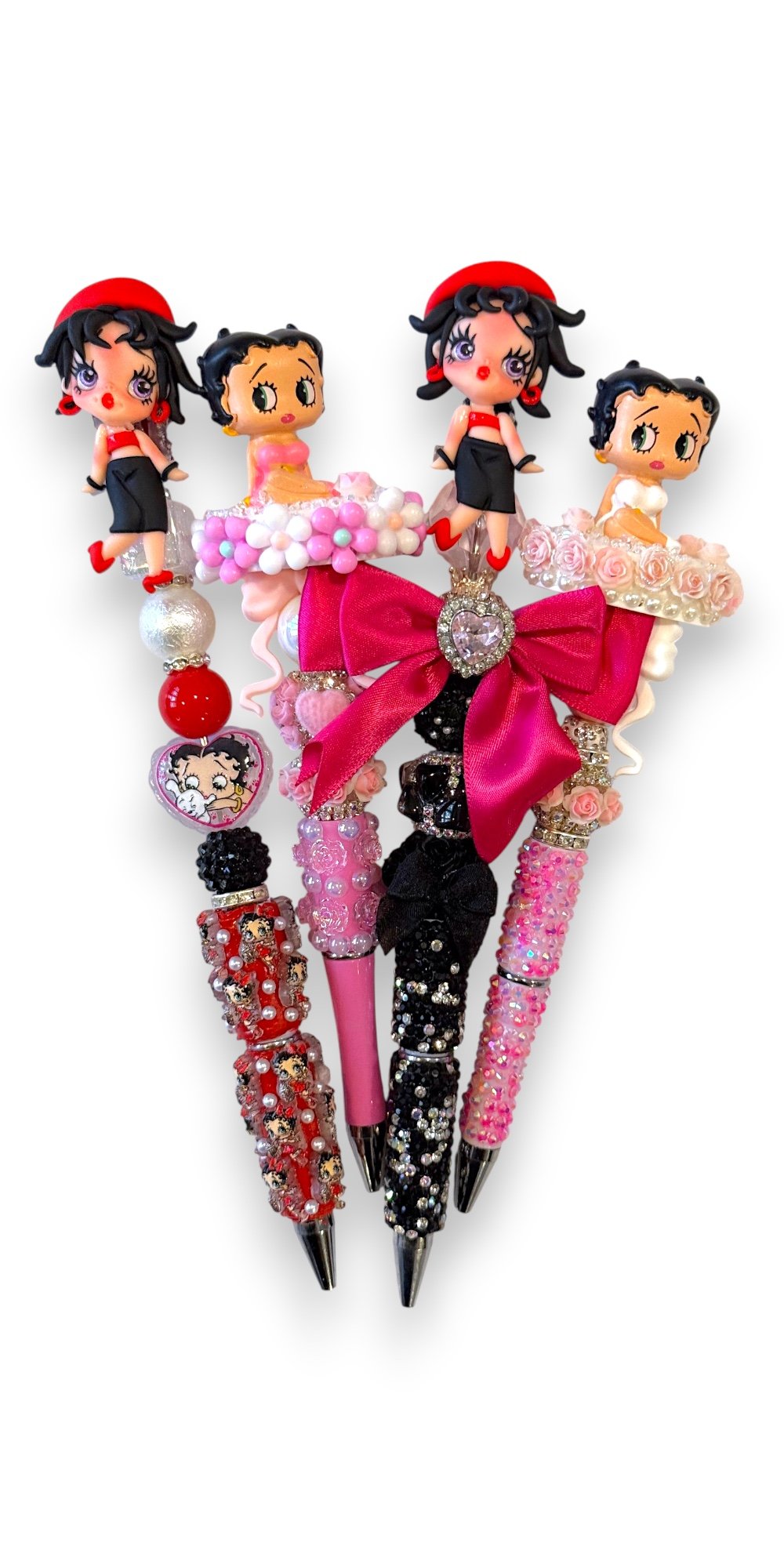Four Betty Boop Wands lined up together