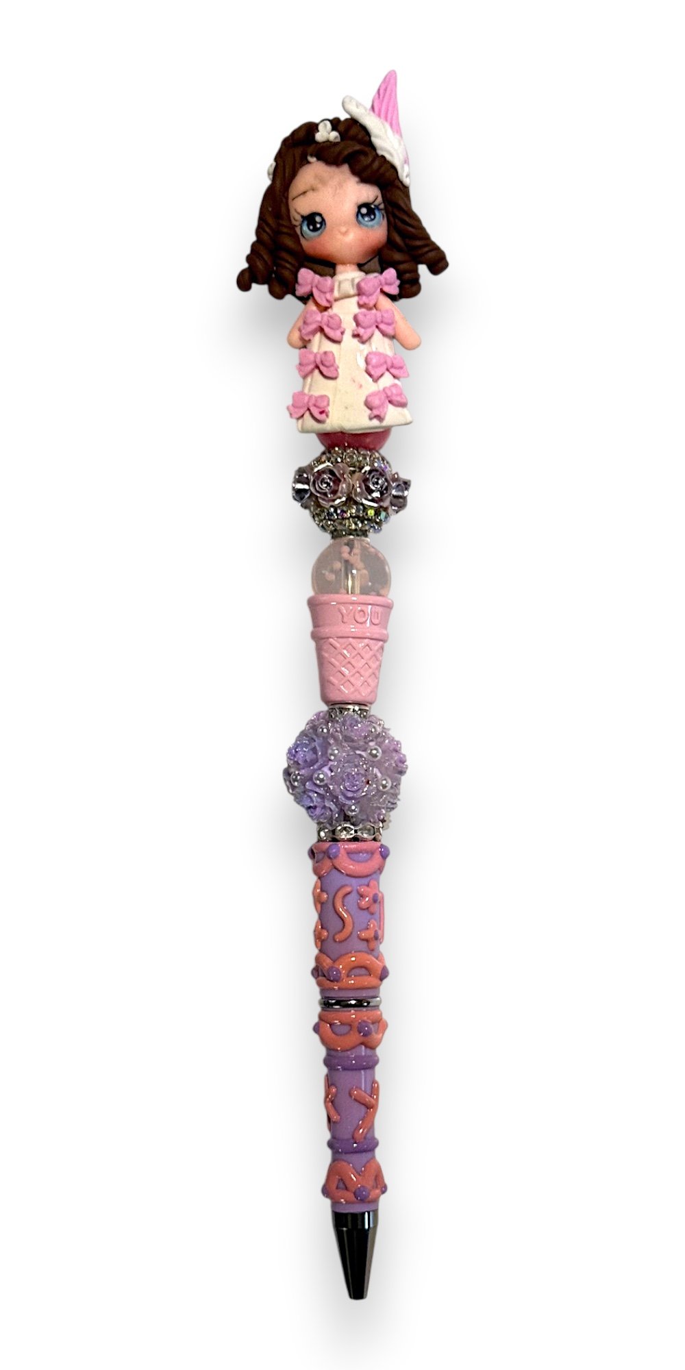 Sweet Bows Clay Girl Wand