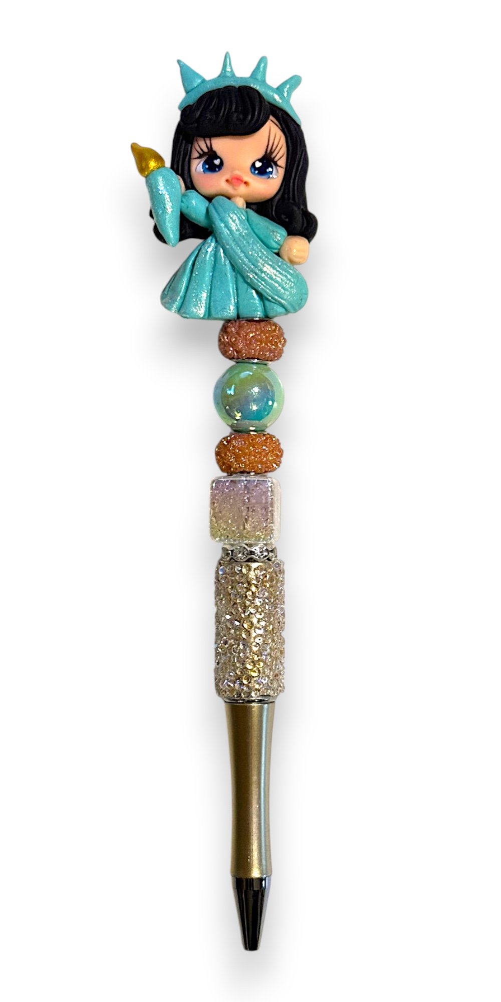 Lady Liberty Clay Girl Wand