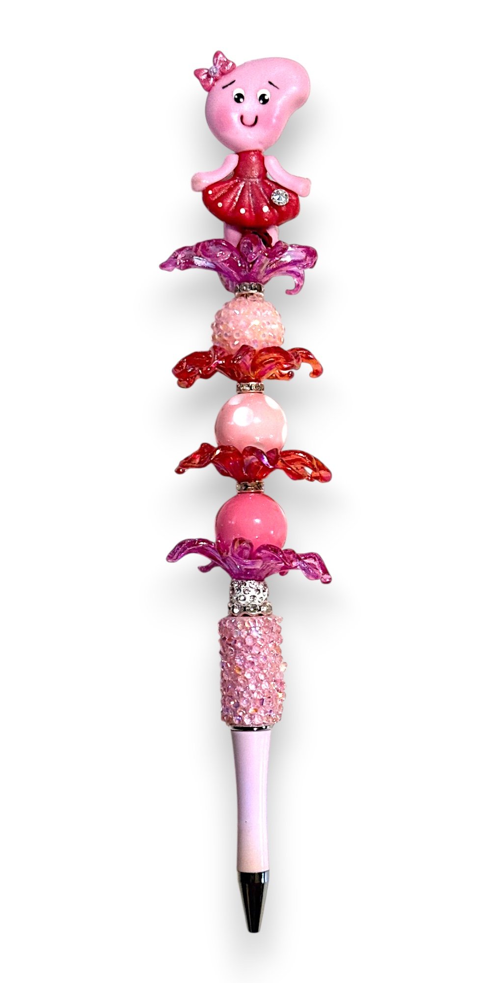 Little Pink Ghost Clay Wand