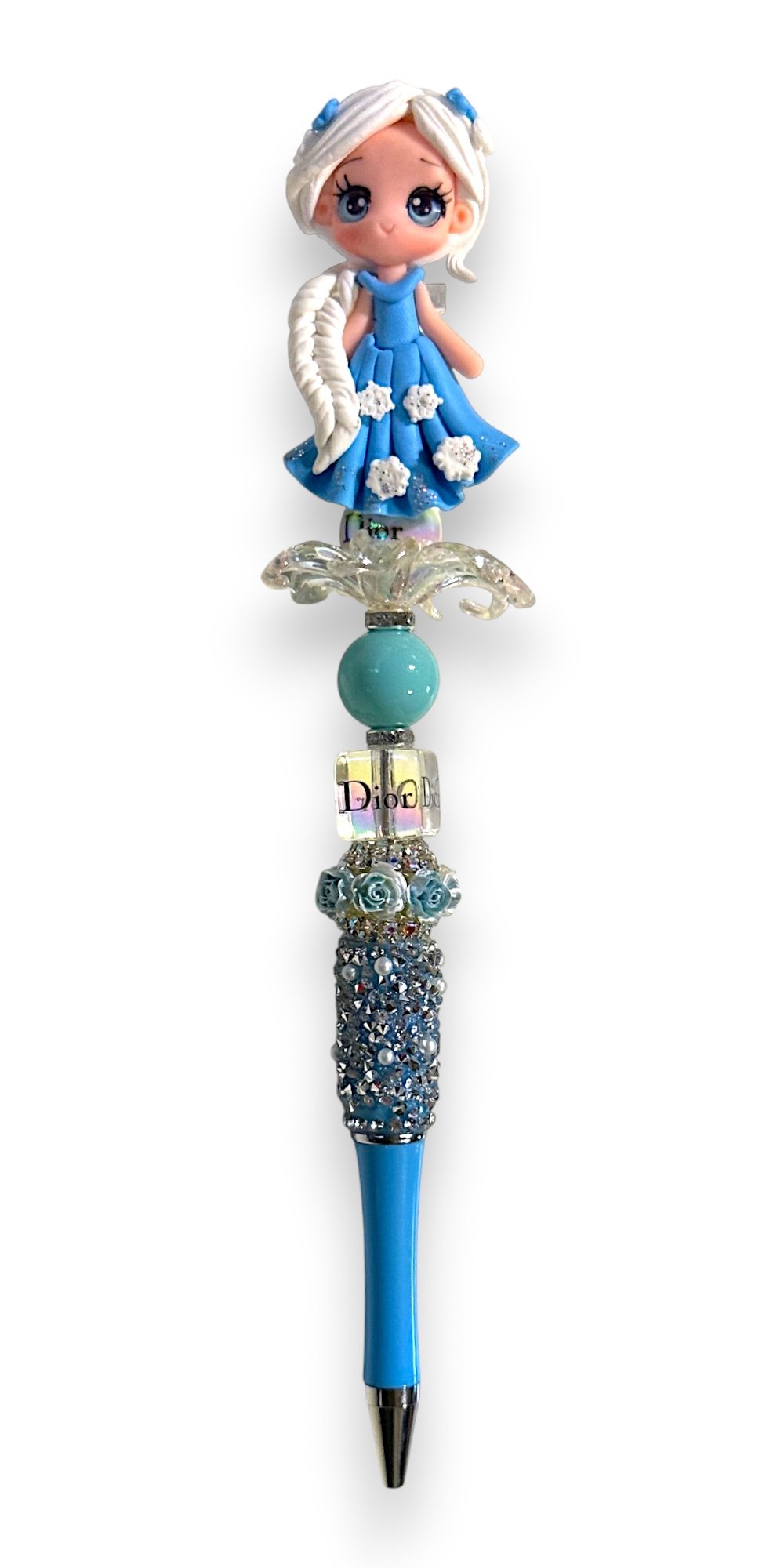 Snow Queen Clay Girl Wand
