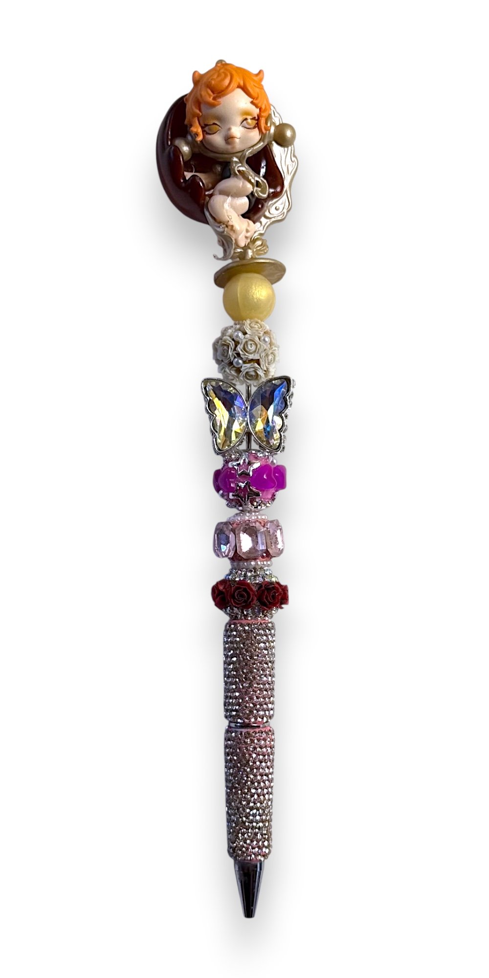 Amber Crescent Wand
