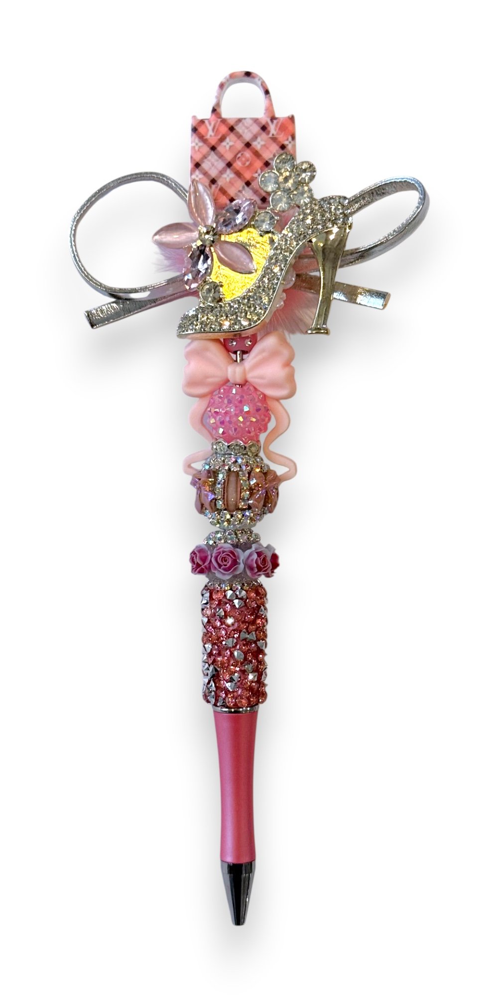 Blush Monogram Stiletto Wand